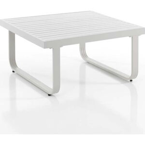 Bílý hliníkový konferenční stolek 80x80 cm Ischia – Tomasucci
