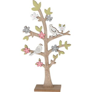 Dřevěná dekorace Dakls Birdies, výška 40,5 cm