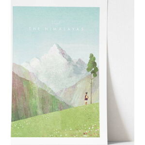 Plakát Travelposter Himalayas, 30 x 40 cm