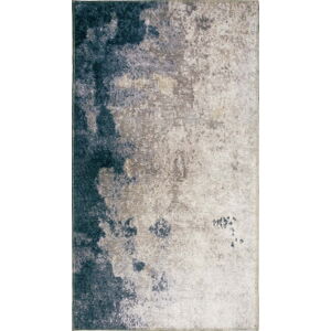 Modro-krémový pratelný koberec běhoun 200x80 cm - Vitaus