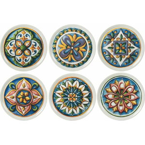 Sada 6 porcelánových talířů Villa d'Este Le Maioliche