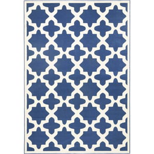 Modro-bílý koberec Zala Living Noble, 140 x 200 cm