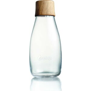 Skleněná lahev s dřevěným víčkem ReTap, 300 ml