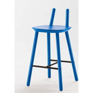Modrá barová židle z masivu EMKO Naïve