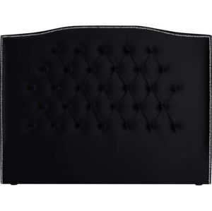 Černé čelo postele Mazzini Sofas Cloves, 200 x 120 cm