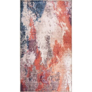 Červeno-modrý pratelný koberec 150x80 cm - Vitaus