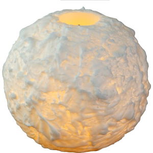 Bílá vosková LED svíčka Star Trading Snowta, výška 6,5 cm