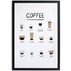 Plakát v rámu 30x40 cm Coffee - Really Nice Things