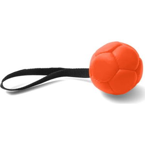 Oranžová ručně vyrobená hračka pro psy z přírodní kůže Marendog Ball, ⌀ 10 cm