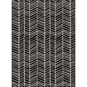 Černý koberec Ragami Velvet, 160 x 220 cm
