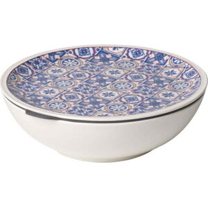 Modro-bílá porcelánová dóza na potraviny Villeroy & Boch Like To Go, ø 16,3 cm