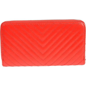 Červená koženková peněženka Carla Ferreri
