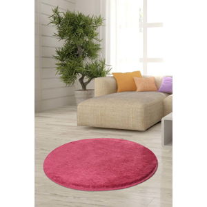 Růžový koberec Milano, ⌀ 90 cm