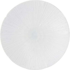 Světle modrý keramický talíř ø 24.4 cm ICE WHITE - MIJ