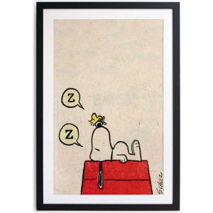 Zarámovaný plakát Really Nice Things Snoopy Sleeps, 40 x 60 cm