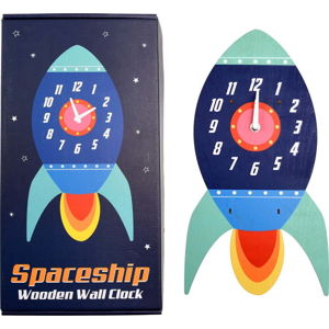 Dětské nástěnné hodiny ze dřeva Rex London Spaceship