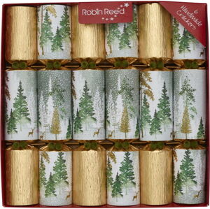 Sada 6 vánočních crackerů Robin Reed Enchanted