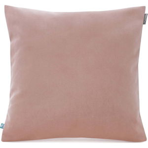 Světle růžový povlak na polštář se sametovým povrchem Mumla Velvet, 45 x 45 cm