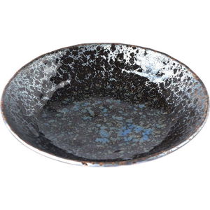Černo-šedý keramický hluboký talíř MIJ Pearl, ø 24 cm