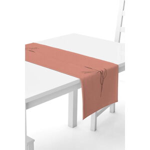 Růžový běhoun na stůl Kate Louise, 40 x 140 cm
