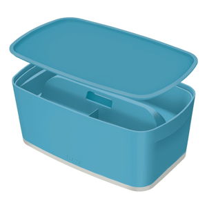 Modrý úložný box s víkem MyBox - Leitz