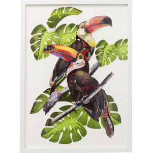 Obraz Kare Design Paradise Bird Couple, 70 x 50 cm
