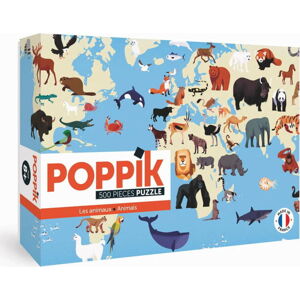 Samolepkové puzzle Poppik Zvířata, 500 dílků