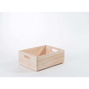 Úložný box z borovicového dřeva Compactor Custom, 40 x 30 x 14 cm