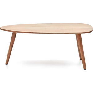Konferenční stolek z masivu akácie v přírodní barvě 60x110 cm Eluana – Kave Home