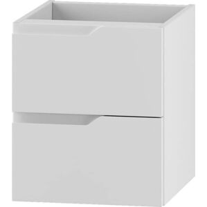 Bílá nízká závěsná skříňka pod umyvadlo 40x46 cm Nicea – STOLKAR