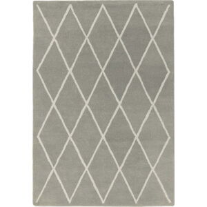 Šedý ručně tkaný vlněný koberec 80x150 cm Albany – Asiatic Carpets