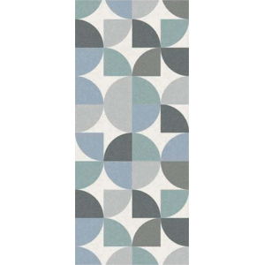 Modro-šedý běhoun Floorita Seventy, 60 x 140 cm