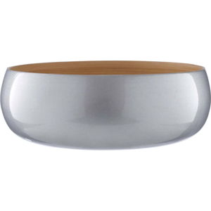 Bambusová miska ve stříbrné barvě Premier Housewares, ⌀ 30 cm