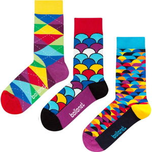 Set 3 párů ponožek Ballonet Socks Bright Sun v dárkovém balení, velikost 41 - 46
