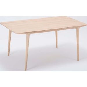 Jídelní stůl z masivního dubového dřeva Gazzda Fawn, 160 x 90 cm