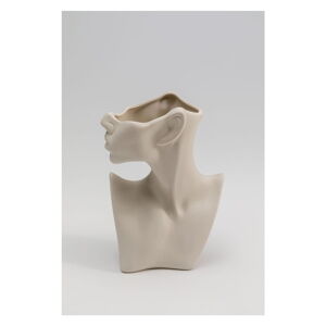 Béžová keramická ručně malovaná váza Body Art – Kare Design