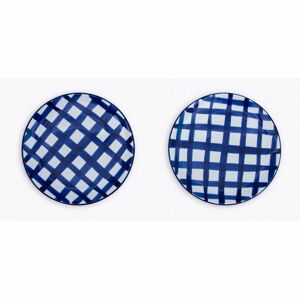 Sada 2 keramických talířů Madre Selva Blue Lines, ø 25 cm