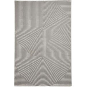 Světle šedý pratelný koberec z recyklovaných vláken 160x230 cm Flores – Think Rugs