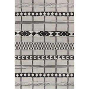 Černo-šedý venkovní koberec Ragami Madrid, 120 x 170 cm