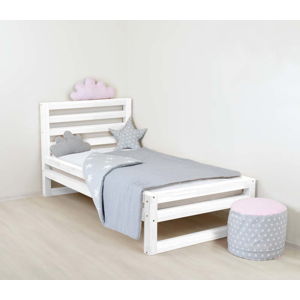 Dětská bílá dřevěná jednolůžková postel Benlemi DeLuxe, 180 x 80 cm
