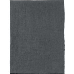 Tmavě šedý lněný běhoun na stůl Blomus, 140 x 45 cm