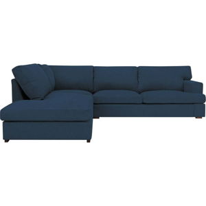 Modrá pohovka Windsor & Co Sofas Daphne, levý roh