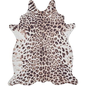 Hnědý/béžový koberec 155x130 cm Faux Leopard - Think Rugs