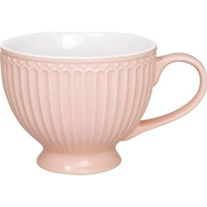 Růžový porcelánový šálek Green Gate Alice, 400 ml