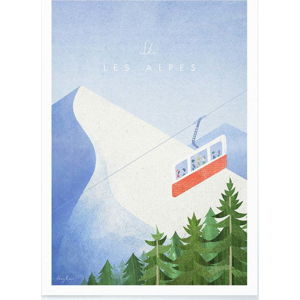 Plakát Travelposter Les Alpes, A3