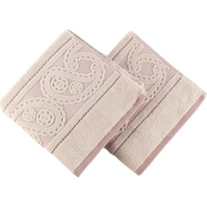 Sada 2 pudrově růžových ručníků Hurrem, 50 x 90 cm