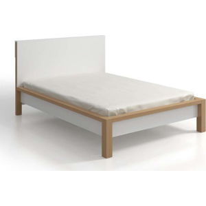 Dvoulůžková postel z borovicového dřeva s úložným prostorem SKANDICA InBig, 140 x 200 cm
