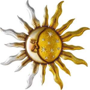 Kovová nástěnná dekorace Moon & Sun – Casa Selección