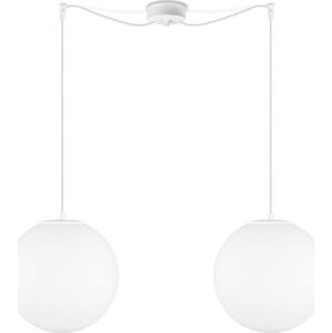 Matně bílé dvouramenné závěsné svítidlo Sotto Luce Tsuki, ⌀ 30 cm