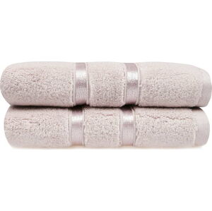 Sada 2 růžových bavlněných ručníků Foutastic Dolce, 50 x 90 cm